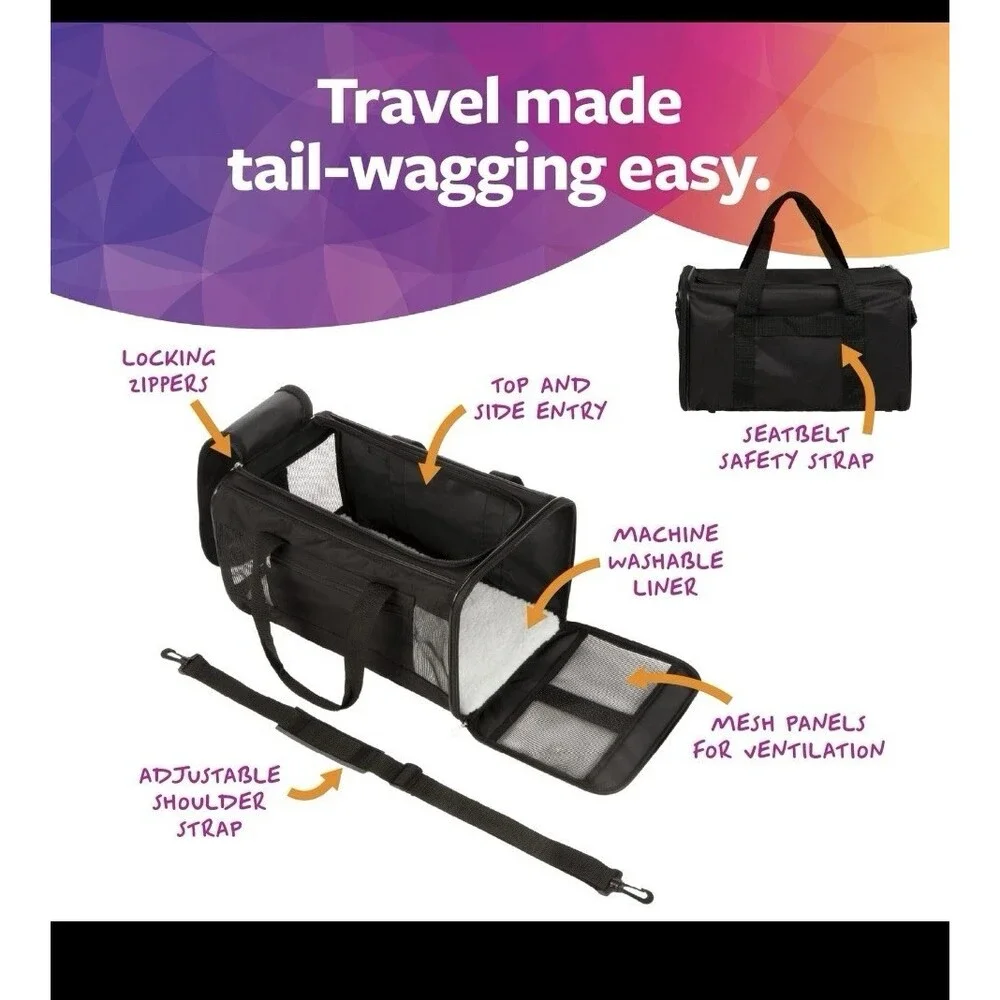 Vibrant Life Small Guaranteed on Board Soft-Sided Pet Carrier 15